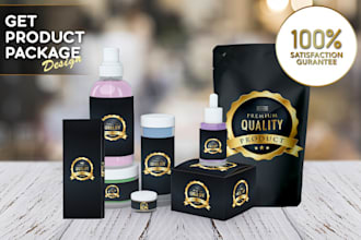 design an eyecatchy 3d product label