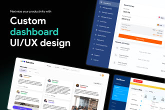 do unique UI UX design for saas web app, dashboard