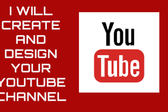 create, setup and design youtube channel