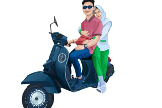 create your photo portrait to illustration cartoon vector