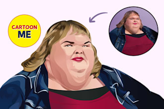 draw cartoon vector portrait from your image