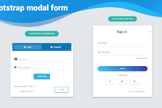 create responsive html forms or web forms, bootstrap forms