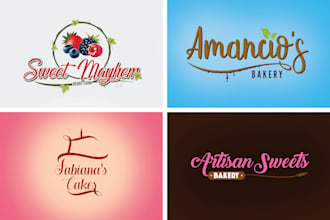 design bakery, cafe, business logo design