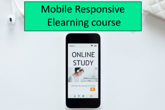 develop mobile responsive elearning course