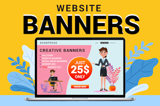 design a professional banner for your website