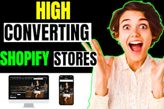 create dropshipping shopify store design or website redesign
