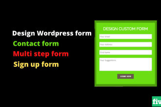 make eye catching contact form sign up form or gravity forms