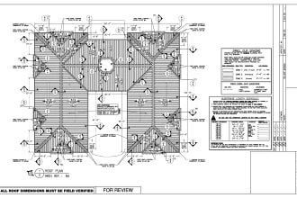 draw your roof plan and detailing