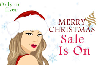 design christmas cartoon and cards to family