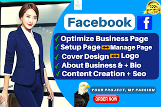 create manage and setup facebook business page