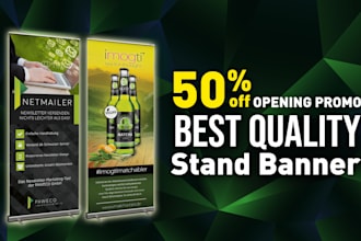 design high quality stand banner