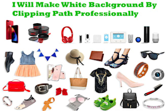 create white background by clipping path professionally