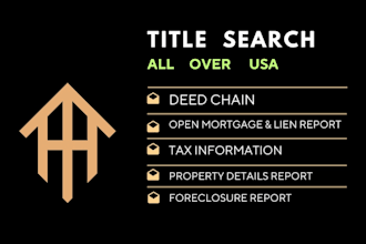 do title search for real estate property all over USA