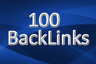 build 100 parmanent backlinks with proof for seo