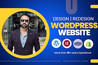 be your wordpress developer, website designer, and create wordpress website