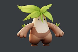 do 3d character modeling, 3d model for printing, 3d game nft