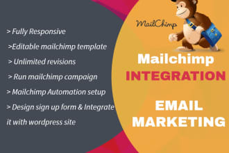 integrate mailchimp or complete mailchimp email campaign
