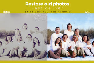 restore old photos, colorize, retouch, photo restoration