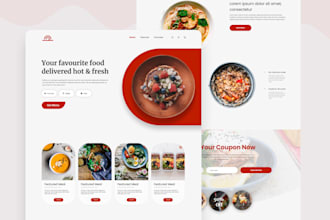 Review  design your landing page or whole website UI and UX