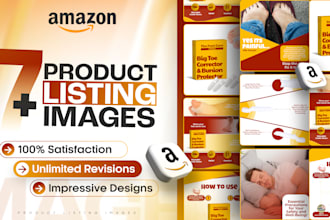 high converting amazon product listing design and amazon infographic