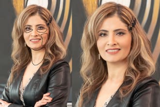 do portrait and headshot photo retouching