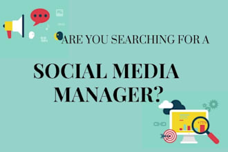 be your social media manager