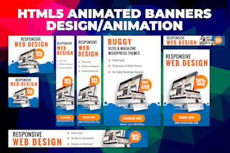 create html5 animated banners design and animation