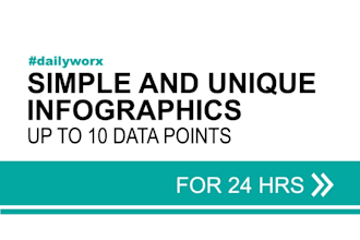 design a simple and unique infographics