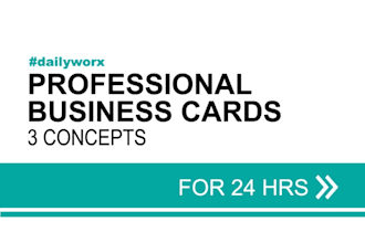 design 3 professional business cards