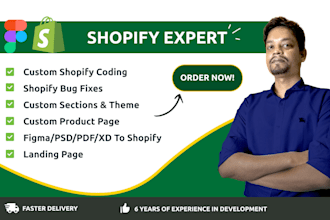 be your shopify theme developer and shopify expert