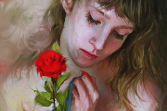 draw digital oil painting based on your photo