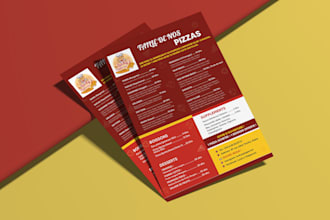 design food menu, restaurant and digital menu board
