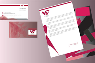 design business card, letterhead and stationary items