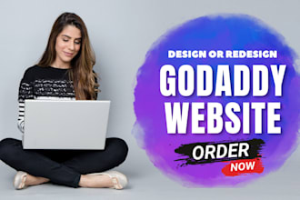 develop godaddy website design, godaddy website redesign or godaddy ecommerce