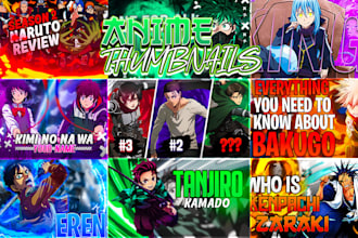 design high quality anime thumbnails for you