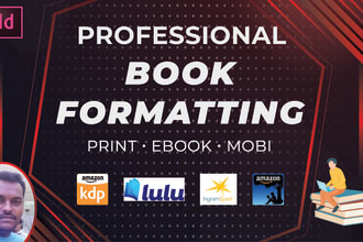 format book, kindle ebook, paperback formatting, KDP layout