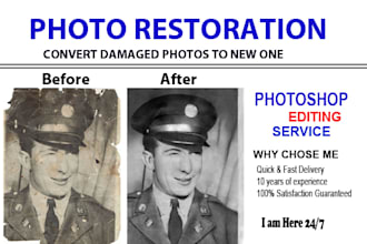 do image restoration or image repair photoshop retouching