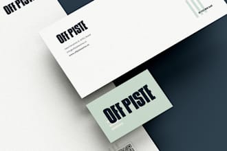 design a complete and strong brand stationery