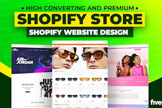 design shopify ecommerce website, build shopify online store