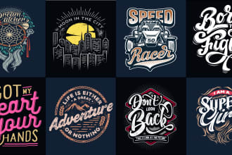do trendy t shirt tees design for commercial use