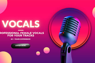 record a female vocal track for your song