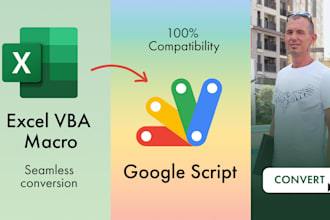 convert an excel vba macro into google script