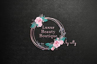 create clothing, boutique fashion and beauty salon logo