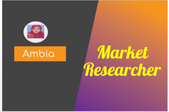 do market research, market analysis and data entry