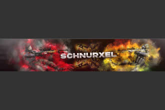 create a youtube or twitter banner and profile picture