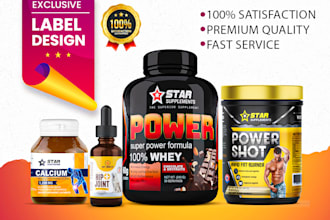 create professional label and packaging designs