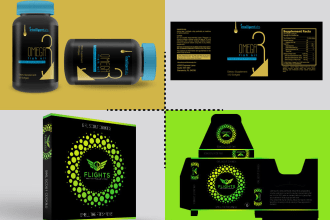 do label mailer box pouch and product packaging design