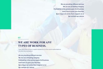 create professional and responsive website UI design