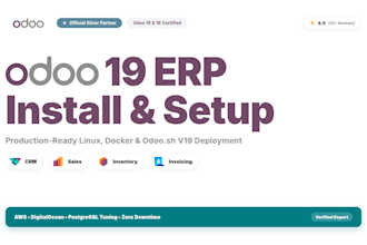 install and setup odoo 19 erp