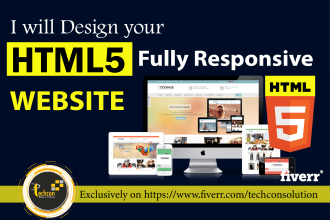 design an HTML5 responsive website for you